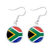 South Africa Flag Hook Earrings