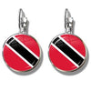 Trinidad & Tobago Flag Clip Earrings