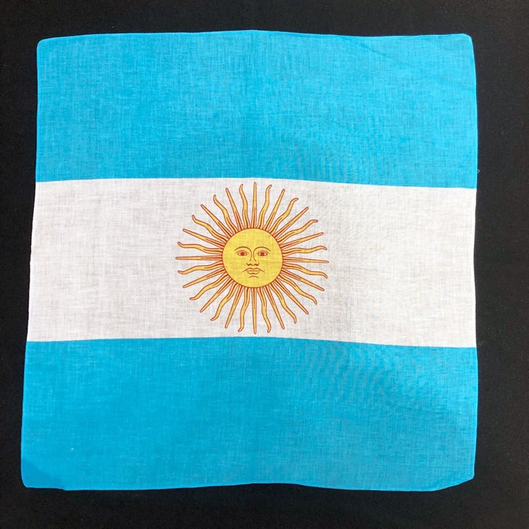 Argentina Flag Bandanas 22X22
