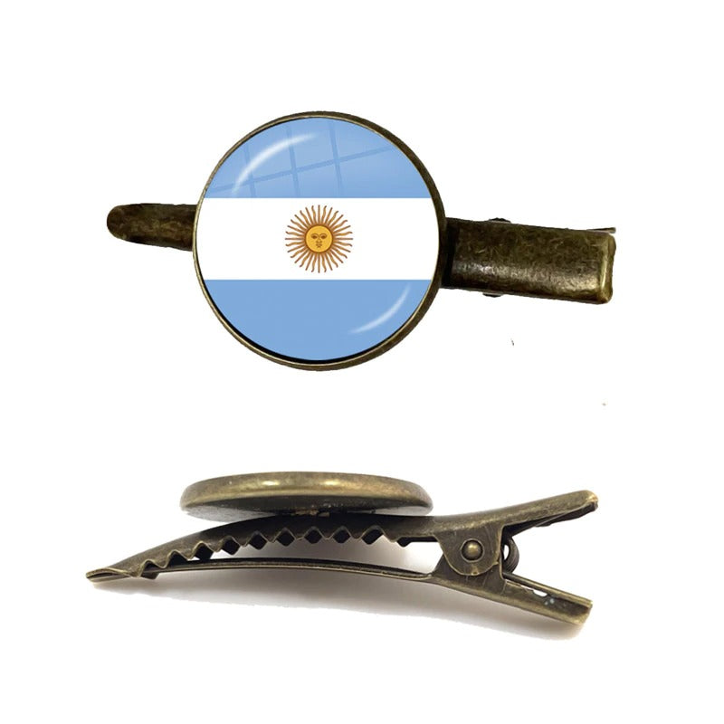 Argentina Flag Tie Clip for Men