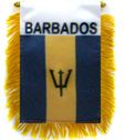 Barbados Mini Banner Flags