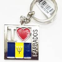 Barbados Flag Keyrings