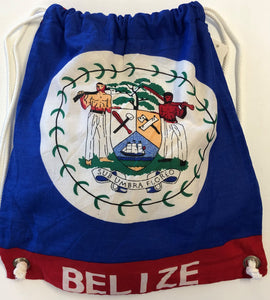 Belize Flag Cotton Backpack