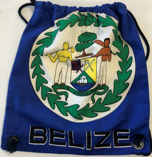 Belize Flag Cotton Backpack