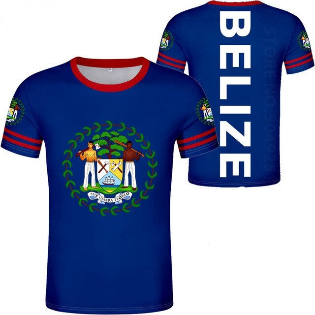 Belize Coat of Arm with Belize at the Back T-Shirts
