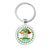 Belize Flag Coat of Arm Keyring
