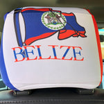 Belize Flag Headrest Cover