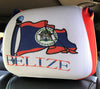 Belize Flag Headrest Cover