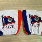 Belize Flag Headrest Cover