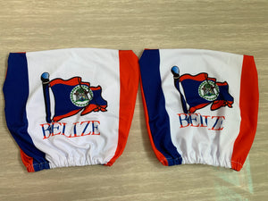 Belize Flag Headrest Cover