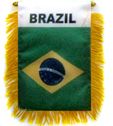 Brazil Mini Banner Flags