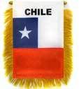 Chile Mini Banner Flags