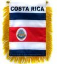 Costa Rica Mini Banner Flags