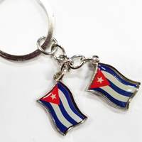 Cuba Flag keyrings