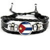 Cuba Flag Leather Bracelets