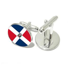 Dominican Rep. Flag Cufflinks