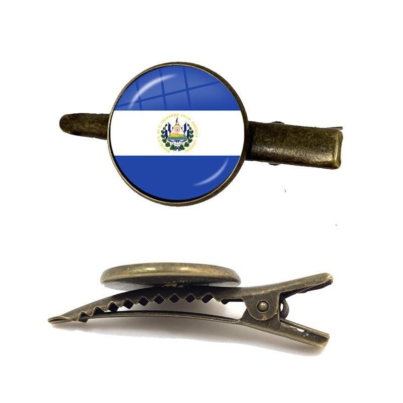 El Salvador Flag Tie Clip for Men