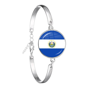 El Salvador Flag Chain Bracelet