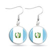 Guatemala Flag Hook Earrings