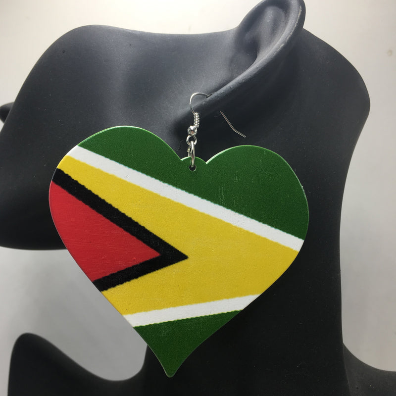 Guyana Flags Earrings