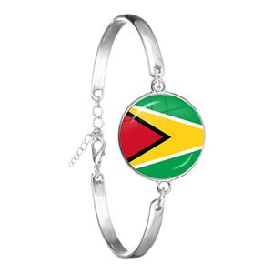 Guyana Flag Round Bracelets