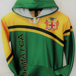 Jamaica Flag Hooded Jackets