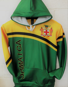 Jamaica Flag Hooded Jackets