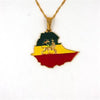 Lion of Judah Map Necklaces