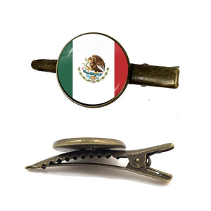 Mexico Flag Tie Clip for Men