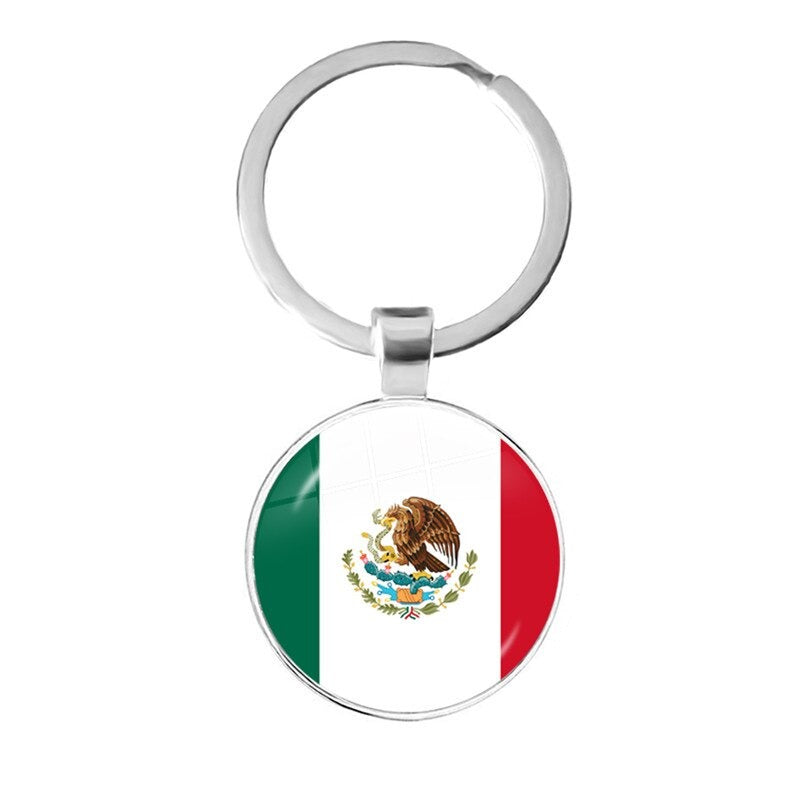 Mexico Flag Keyring