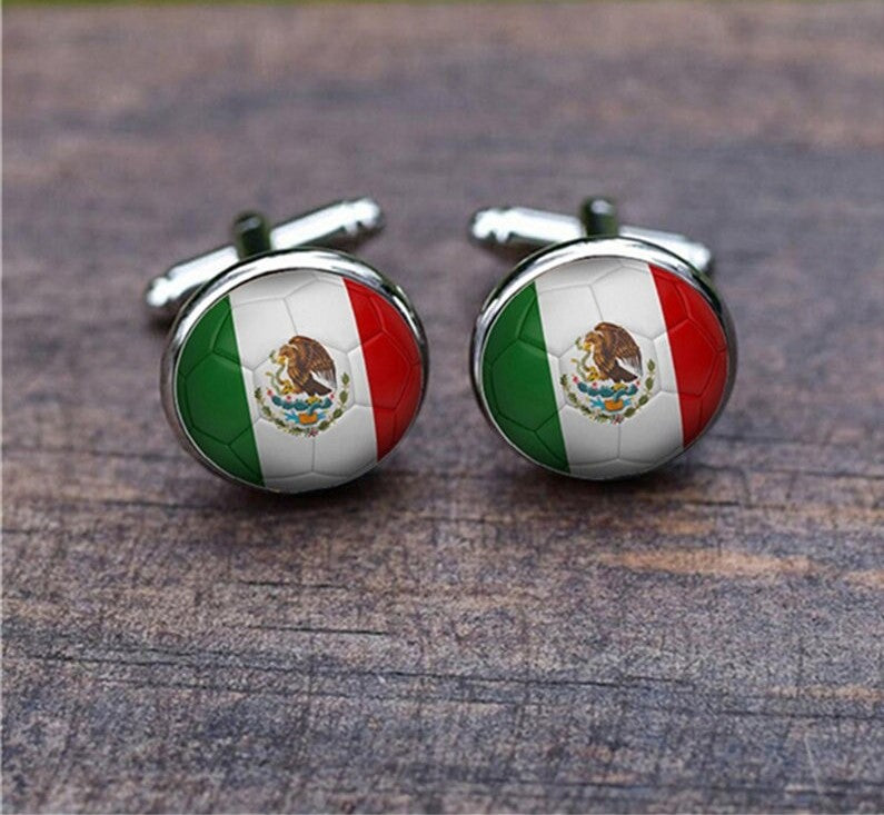 Mexico Flag Cufflinks