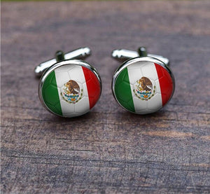 Mexico Flag Cufflinks