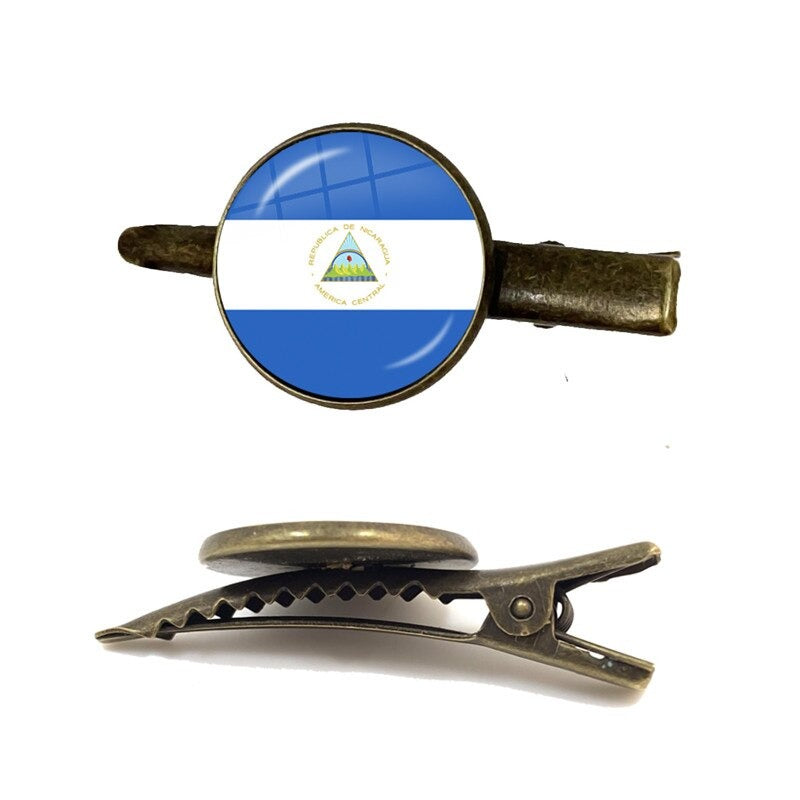 Nicaragua Flag Tie Clip for Men