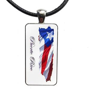 Puerto Rico Map Necklaces