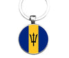 Barbados Flag Keyring