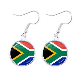 South Africa Flag Hook Earrings