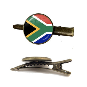 South Africa Flag Tie Clip for Men