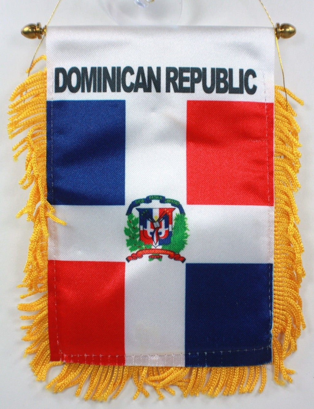 Dominican Rep Flag Mini Banner