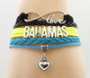 Bahamas Love Heart Bracelets