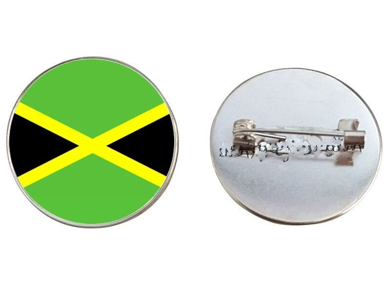 Jamaica Flag Brooch Pins