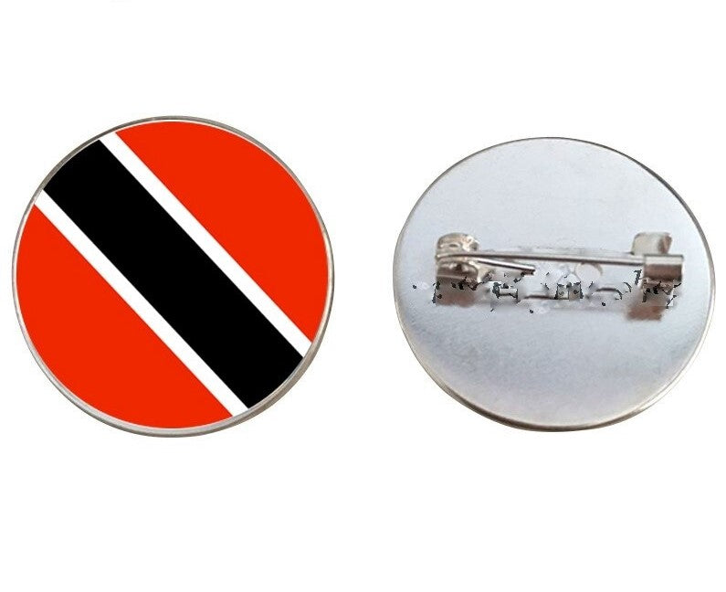 Trinidad & Tobago Flag Brooch Pins