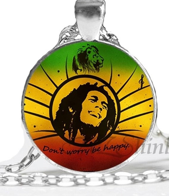 Bob Marley Necklaces Don't Worry Be Happy